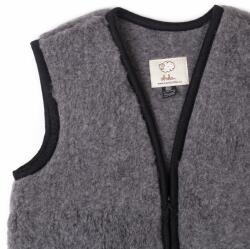 Vlnka Merino gyapjú mellény - sötétszürke ruházat méretei 5XL
