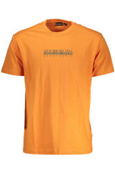 Napapijri Tricou barbati cu imprimeu cu logo din bumbac portocaliu (FI-NP0A4GDR-S-BOX-SS-3_3288646)