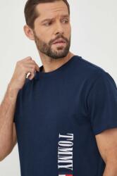 Tommy Jeans pamut póló sötétkék, férfi, nyomott mintás - sötétkék M - answear - 21 990 Ft