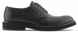 Emporio Armani bőr félcipő fekete, férfi - fekete Férfi 46 - answear - 121 990 Ft