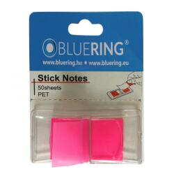 Bluering Jelölőcímke 25x45mm, 50lap, műanyag Bluering® pink (JELCMUA50LR) - upgrade-pc