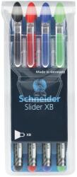 Schneider Pix SCHNEIDER Slider Basic XB, rubber grip, 4 culori/set - (N, R, A, V) (S-151294) - officeclass