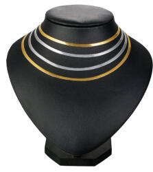BeSpecial Lant inox auriu model sarpe plat 3 mm, 50 cm (LJC92)