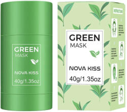 NOVA KISS Masca stick NOVA KISS cu extract de Ceai Verde si Argila, impotriva Acneei, Excesului de Sebum, Anti Puncte Negre, 40 g