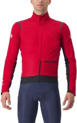 Castelli - Jacheta ciclism vreme rece sau iarna, Alpha Doppio RoS Jacket - rosu negru (CAS-4523505-642)