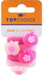 Top Choice Elastice de păr 21831, 4 buc. , roz - Top Choice 4 buc