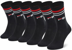 Fila 3 pár uniszex hosszú szárú zokni Calze F9090 Fekete (Calze F9090)