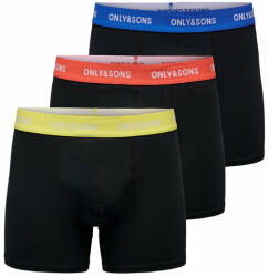 Only & Sons 3 darab boxer 22023854 Fekete (22023854)