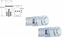 Carpriss Set 2 becuri W5W, LED, 12V, 0.8W CARPRISS 79780291