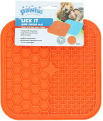 Pawise Lickingmat - nyalópad négyzet alakú narancssárga (PAWI11066)