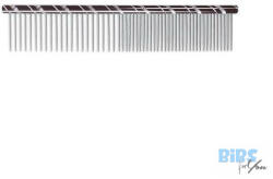 IdealDog fém fésű sűrű/ritka fekete 16cm (B-B1103)
