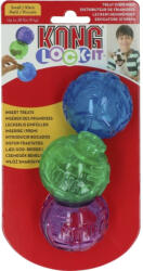 KONG Lock it interaktív puzzle labda 3db small (KONGPLT31E)