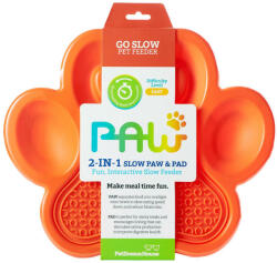 PetDreamHouse Paw Slow Pad+Paw interaktív etető narancs (B-PDH0514)