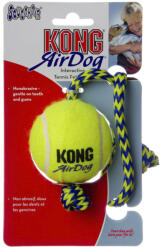 KONG AirDog Squeaker Teniszlabda 6cm kötéllel (KONGAST21E)
