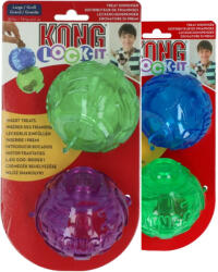 KONG Lock it interaktív puzzle labda 2db large (KONGPLT11E)