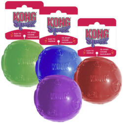 KONG Squeezz sípoló labda medium 6cm (KONGPSB2E)