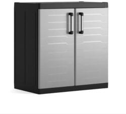 Keter Dulap garaj depozitare unelte negru/gri 2 rafturi Keter Detroit XL Base 89x54x93 cm, inchidere optionala (252267) Raft