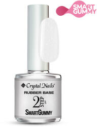 Crystal Nails 2S SmartGummy Rubber base gel - Nr48 Shimmer White 8ml
