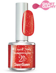 Crystalnails 2S SmartGummy Rubber base gel - Nr55 Festive Red 8ml