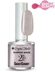 Crystal Nails 2S SmartGummy Rubber base gel - Nr52 Silver Cloud 8ml