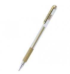 Pentel Ролер Pentel Hybrid METAL K118M Gold, дебелина на писане 0.8mm, цвят на писане злато