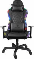 DELTACO GAM-080 Műbőr RGB Gamer szék - Fekete (GAM-080)