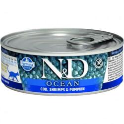 N&D Ocean N&D Cat Ocean konzerv tőkehal&garnélarák sütőtökkel 70g