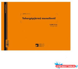  Tehergépjármű menetlevél A5, 100lap, os D. GEPJ. 21/5 (NYOMTDGEPJ215X)