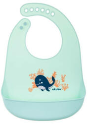  Akuku szilikon előke zsebbel - bálna