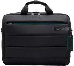 BESTLIFE Geanta BESTLIFE CPlus, 33x41x9cm, compartiment tableta si laptop 15.6 inch, negru/gri petrol (BL-BBC-3335P) - birotica-asp