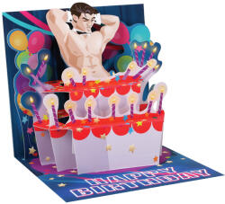  Popshots képeslap, négyzet, Happy Birthday, Chippendale (PS1266)