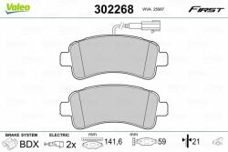 VALEO set placute frana, frana disc VALEO 302268