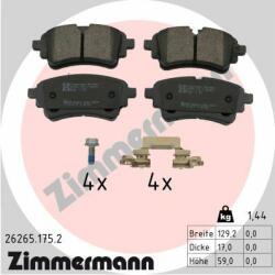 ZIMMERMANN set placute frana, frana disc ZIMMERMANN 26265.175. 2 - centralcar