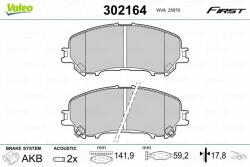 VALEO set placute frana, frana disc VALEO 302164 - centralcar