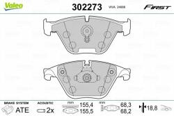 VALEO set placute frana, frana disc VALEO 302273 - centralcar