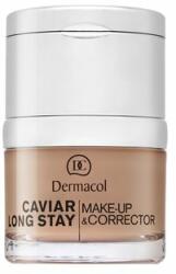 Dermacol Caviar Long Stay Make-Up & Corrector фон дьо тен с екстракт от хайвер и коректор за несъвършенства 4 Tan 30 ml