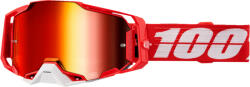  100% cross szemüveg Armega GOGGLE Red/White / Mirrored Red