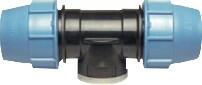 Unidelta KPE T-idom 90mmx2 1/2"Bx90mm (1007091008)