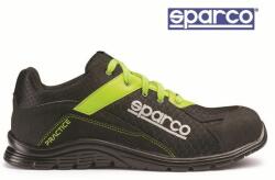 Sparco Practice fekete-fluosárga munkavédelmi cipő S1P (7517NRGF)
