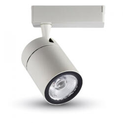 V-TAC Sínes LED lámpa , track light , 3 fázisú , 4 pólusú , 35 Watt , hideg fehér , fehér (1257)