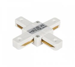 ELMARK Track light sín adapter , 1 fázisú , 2 pólusú , X típus , fehér , Elmark (93140)
