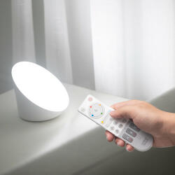 LUTEC LED lámpatest , hordozható , asztali , 9W , RGB , CCT , dimmelhető , fehér , LUTEC CONNECT , PIALA (8501801361)