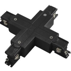 LEDvonal Track light sín adapter , 3 fázisú , 4 pólusú , X típus , fekete (FD6247)