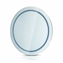 V-TAC Tükör LED világítással , kerek , 60 cm , 25W , párásodásmentes , hideg fehér , IP44 (40481)