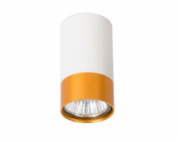 LED lámpa , mennyezeti , GU10 foglalattal , arany, fehér , KLEMENS (4507)