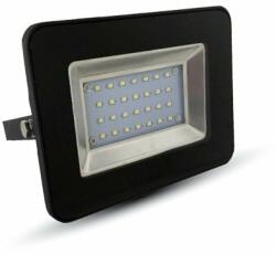 V-TAC LED reflektor , 20 Watt , Ultra Slim , SMD , természetes fehér , fekete ház (5879)