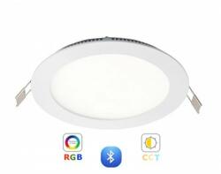 LEDISSIMO RGB-CCT LED panel , 6W , süllyesztett , kerek , dimmelhető , színes , állítható fehér színárnyalat , LEDISSIMO (411604)