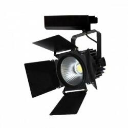 V-TAC Sínes LED lámpa , track light , stúdió , 3 fázisú , 4 pólusú , 33 Watt , 24-60° , SAMSUNG CHIP , természetes fehér , CRI>90 , 5 év garancia , fekete (21372)