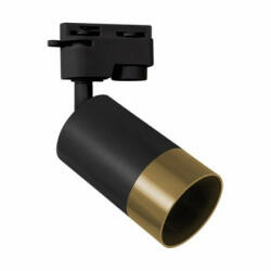 STRÜHM Sínes LED lámpa , track light , 1 fázisú , 2 pólusú , GU10 foglalat , fekete /arany , STRÜHM , PUZON (04284)
