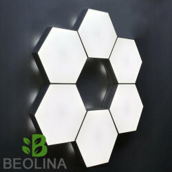 LEDvonal HEXALED , design LED lámpa , 6 db-os , érintős , 7.2 W , hideg fehér , USB (6991073820012)